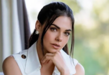 Livia Brito shows the results of her routines in a tight leotard